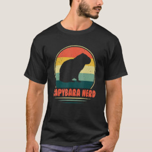 T-shirt Capybara Nerd animal mignon rongeur Capybara anima