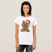 T-shirt Capybara Noël Animaux d'hiver (Devant entier)