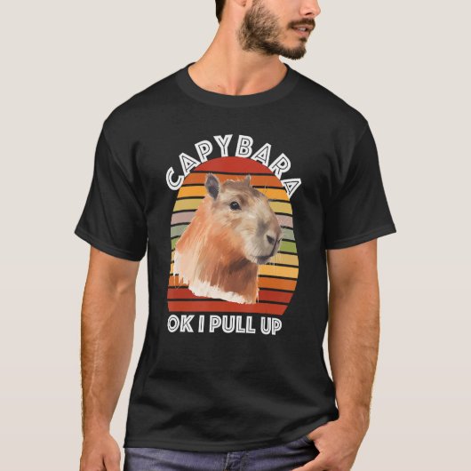 T-shirt Capybara Ok I Pull Up (Devant)