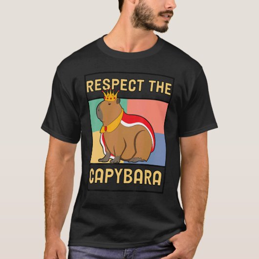 T-shirt Capybara Ok J'Ai Retiré Capybara Retro (Devant)