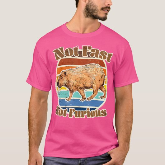 T-shirt Capybara pas rapide pas furieuse (Devant)