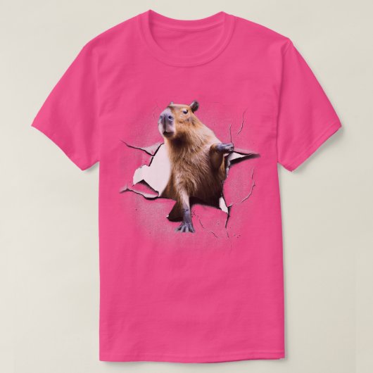 T-shirt Capybara : Percée faciale (Design devant)