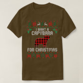 T-shirt Capybara Pet Lover Xmas Gifts Funny Ugly Christmas (Design devant)