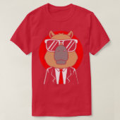 T-shirt Capybara Porter Tuxedo Funny Capybara (Design devant)