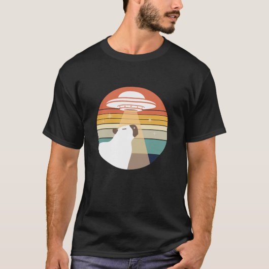 T-shirt Capybara Rainbow UFO Design (Devant)