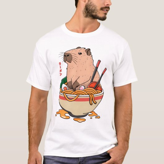 T-shirt Capybara Ramen (Devant)