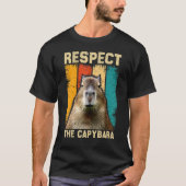T-shirt Capybara Respecter Les Capybara (Devant)