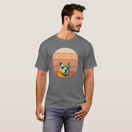 T-shirt Capybara Retro (Devant entier)