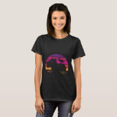 T-shirt Capybara Retro Sunset Capy Vibe Vintage (Devant entier)