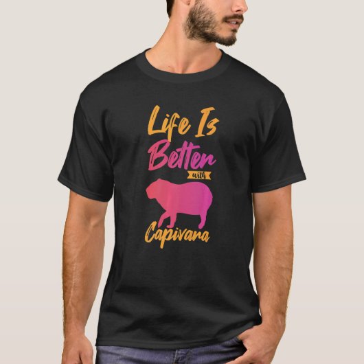 T-shirt Capybara Rodent Géant Pour Capivara 7 (Devant)