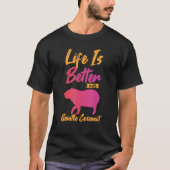 T-shirt Capybara Rodent géant Pour noix de coco douce 1 (Devant)
