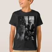 T-shirt Capybara Selfie With Santa Funny Capybara For Men (Devant)