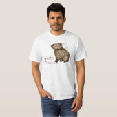 T-shirt capybara - sepia (Devant entier)