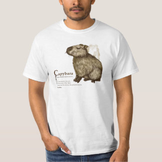 T-shirt capybara - sepia