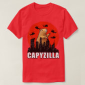 T-shirt Capybara Shirt Funny Capybara Rodent Capyzilla Fun (Design devant)