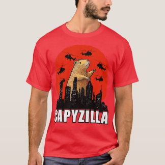 T-shirt Capybara Shirt Funny Capybara Rodent Capyzilla Fun