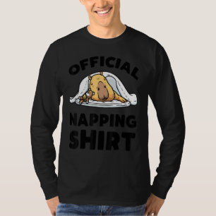 T-shirt Capybara Sleeping Napping Giant Cavy Rodent Pajama
