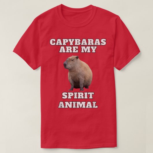 T-shirt Capybara Spirit Animal  (Design devant)