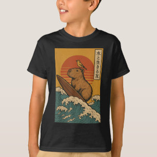 T-shirt Capybara Surf Japonais