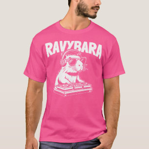T-shirt Capybara Techno Electro Rave Clubbing Raver Ravyba