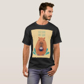 T-shirt Capybara tenant des sushis (Devant entier)