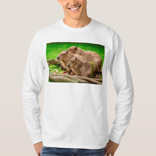 T-shirt Capybara Trio (Devant)
