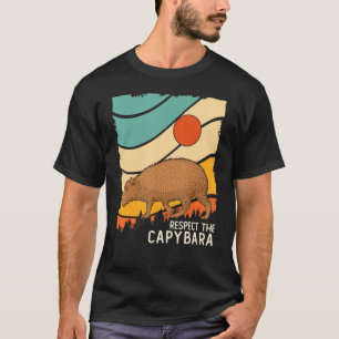 T-shirt Capybara Vintage Retro Style Animal Respectez la c