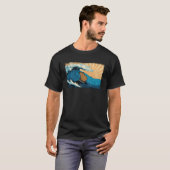 T-shirt Capybara Wave Capibara Surfing Beach Vacation (Devant entier)