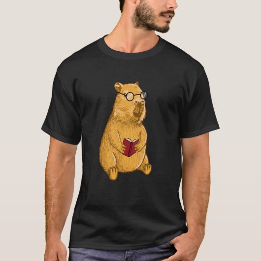 T-shirt Capybara with Glasses (Devant)