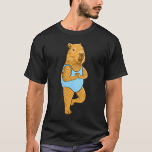 T-shirt Capybara Yoga pose Méditation Exercices d'entraîne