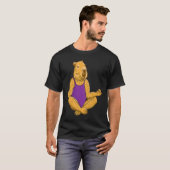 T-shirt Capybara Yoga poses Meditation Workout exercises g (Devant entier)