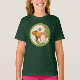 T-shirt Capybara Zen Yin Yang Nature Paisible