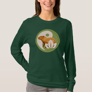 T-shirt Capybara Zen Yin Yang Nature Paisible
