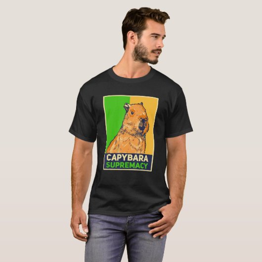 T-shirt Capybaras Capibara Rodent Capybara Supremacy (Devant entier)