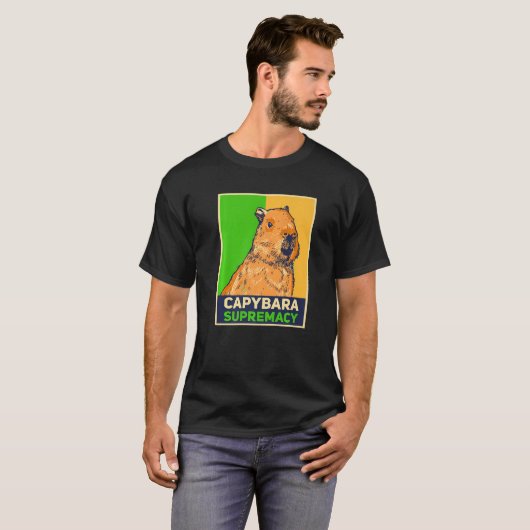 T-shirt Capybaras Capibara Rodent Capybara Suprématie (Devant entier)