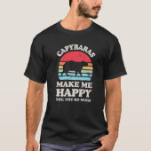 T-shirt Capybaras Me Rendre Heureux Capybara Retro Vinta (Devant)