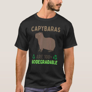T-shirt Capybaras Sont 100 Biodégradables Big Rodent Capyb