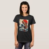 T-shirt Capyzilla Capybara Japonais Art Retro Rodent Funny (Devant entier)