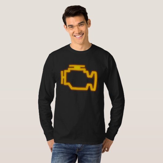 T-shirt Car Check Engine Light (Devant entier)