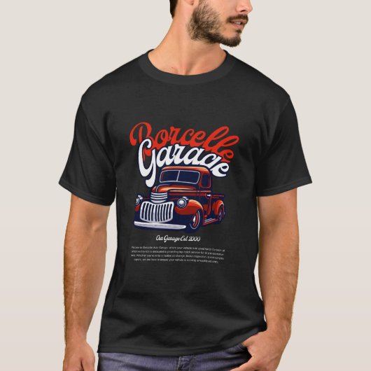 T-shirt Car Drift Never Look Back (Devant)