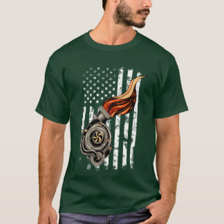T-shirt Car Enthusiast Racing Drifting distressed usa funn