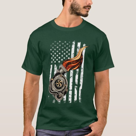 T-shirt Car Enthusiast Racing Drifting distressed usa funn (Devant)
