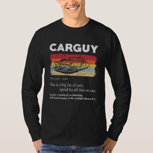 T-shirt Car Guy Definition Retro Vintage Car (Devant)