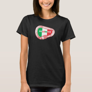 T-shirt Carabiner Dolomites Rock Escalade