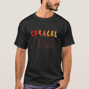 T-shirt Caracal Animal Caracal Chat Lynx Chat Sauvage Ombr