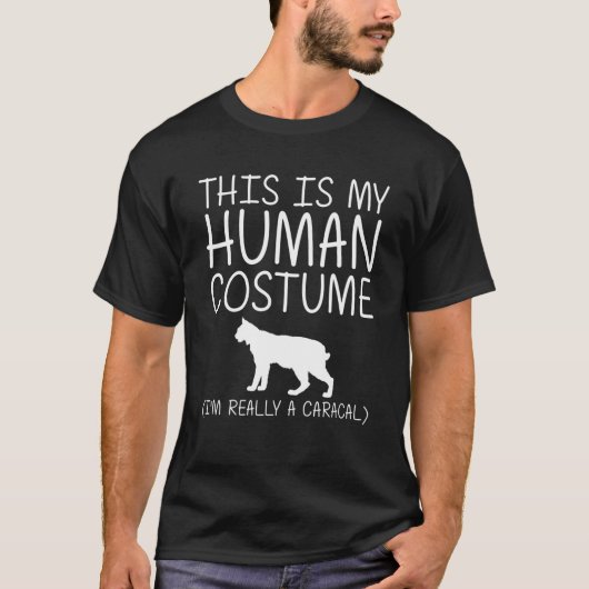 T-shirt Caracal Easy Halloween Costume humain Chat Kitty d (Devant)