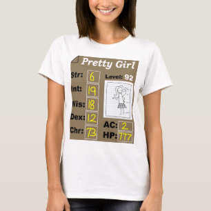 T-shirt Caractère-d de D& (jolie fille)