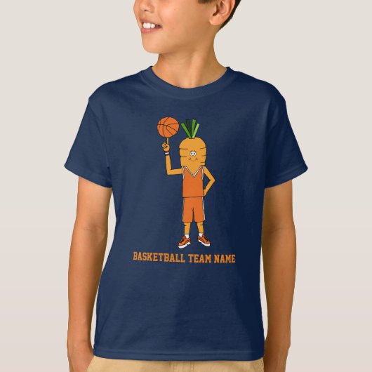 T-shirt Caractère de basket-ball pour enfants avec nom d'é (Devant)