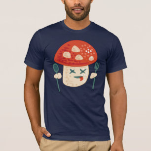 T-shirt Caractère de champignon drôle Empoisonné