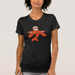 T-shirt Caractère de homard au dessin souriant